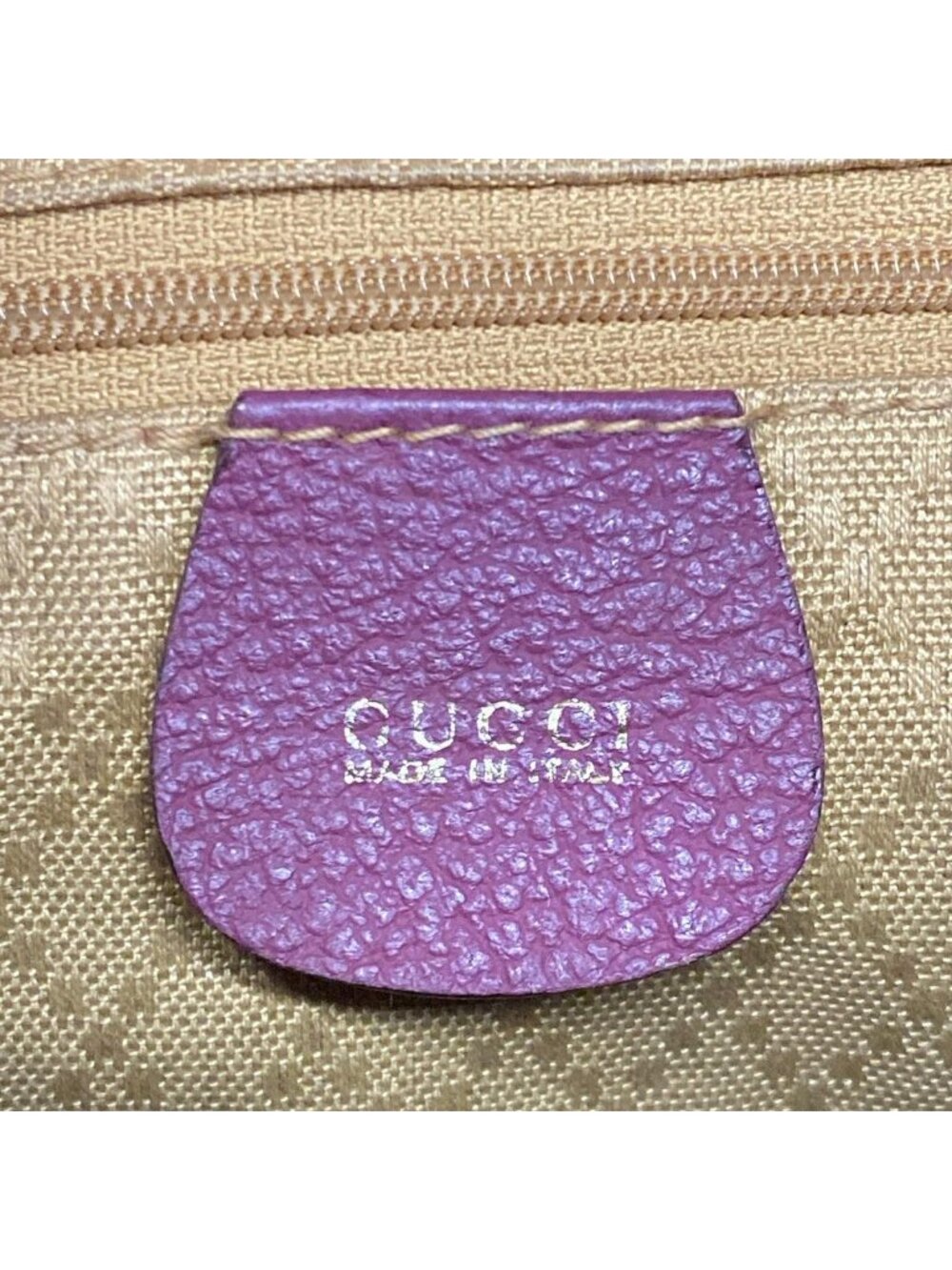 Gucci Backpack Bamboo Purple Leather - Picture 9 of 14